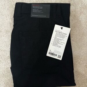 lululemon men’s “slim tapered trouser” 30” waist in black